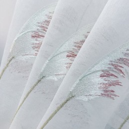 Moderne Broderede Tylgardiner Med Siv, Transparent Voile Til Stue, Soveværelse