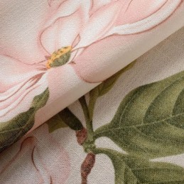 Amerikansk Landligt Gardin Skræddersyet Gardin Med Friske Blomsterprint, Miljøbeskyttende Bomuldsstof