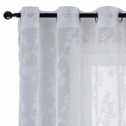 Moderne Tylgardin, Målrettet Gardin, Blomstervoile, Transparent Til Stuen