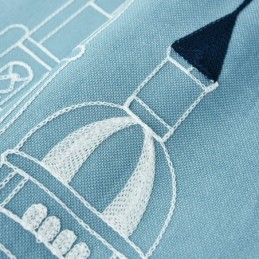 Nordisk Stil Med Broderede Slotsgardiner Til Stue Og Soveværelse