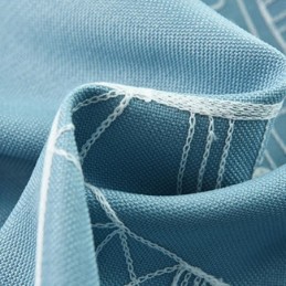Nordisk Stil Med Broderede Slotsgardiner Til Stue Og Soveværelse