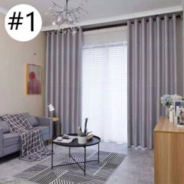 Træ Jacquard Gardiner Moderne Lys Luksus Nordisk Til Stue Spisestue
