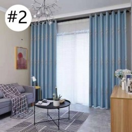 Træ Jacquard Gardiner Moderne Lys Luksus Nordisk Til Stue Spisestue