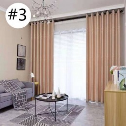Træ Jacquard Gardiner Moderne Lys Luksus Nordisk Til Stue Spisestue