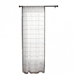 Nordiske Transparente Gardiner Med Stribet Mønster, Semi-Voile