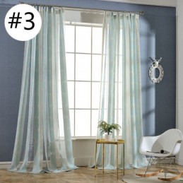 Moderne Voile Gardiner Bladformede Transparente Gardiner Skræddersyede Gardiner Til Soveværelse Stue