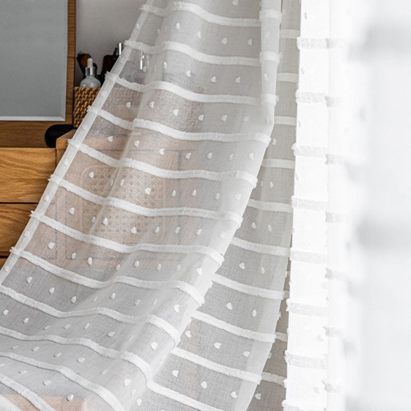 Hvide, Transparente Gardiner, Specialfremstillede Gardiner, Broderede Tylgardiner Til Stuen