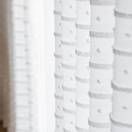 Hvide, Transparente Gardiner, Specialfremstillede Gardiner, Broderede Tylgardiner Til Stuen
