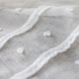 Hvide, Transparente Gardiner, Specialfremstillede Gardiner, Broderede Tylgardiner Til Stuen