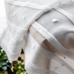 Hvide, Transparente Gardiner, Specialfremstillede Gardiner, Broderede Tylgardiner Til Stuen