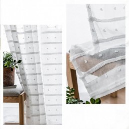 Hvide, Transparente Gardiner, Specialfremstillede Gardiner, Broderede Tylgardiner Til Stuen