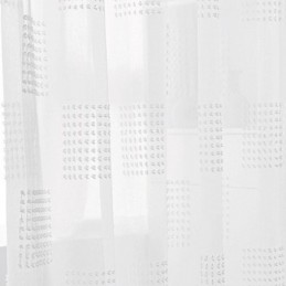 Nordisk Transparent Gardin, Skræddersyet Gardin, Præget Tyl, Stue, Soveværelse