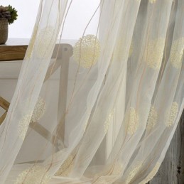 Fine, Transparente Gardiner, Skræddersyede Gardingardiner, Broderede Tylgardiner Til Stuen