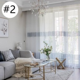 Åndbart, Transparent Gardin, Skræddersyet Gardin, Europæisk Dekorativ Tylvoile Til Stuen