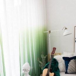 Transparente Gardiner Med Graduering, Transparent Voilegardin, Specialfremstillet Gardin Til Boligindretning