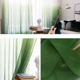 Transparente Gardiner Med Graduering, Transparent Voilegardin, Specialfremstillet Gardin Til Boligindretning