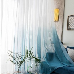 Transparente Gardiner Med Graduering, Transparent Voilegardin, Specialfremstillet Gardin Til Boligindretning