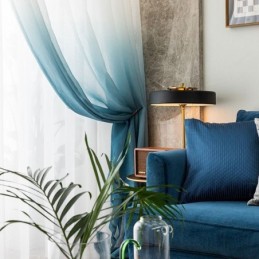 Transparente Gardiner Med Graduering, Transparent Voilegardin, Specialfremstillet Gardin Til Boligindretning