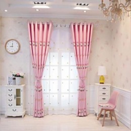 Moderne Gardin, Skræddersyet Efter Mål, Gardinbroderi, Dejlig Hello Kitty