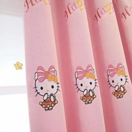 Moderne Gardin, Skræddersyet Efter Mål, Gardinbroderi, Dejlig Hello Kitty