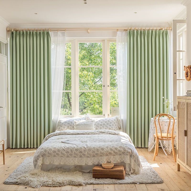 Mørklæggende Gardiner Med Jacquardmotiv Til Stuen
