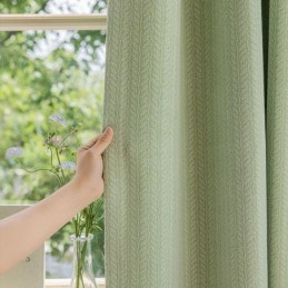 Mørklæggende Gardiner Med Jacquardmotiv Til Stuen