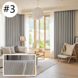 Mørklæggende Gardiner Med Jacquardmotiv Til Stuen