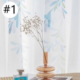 Voilegardin Med Vinstokmønster, Målrettet Gardin, Trykte, Transparente Gardiner, Stue, Soveværelse