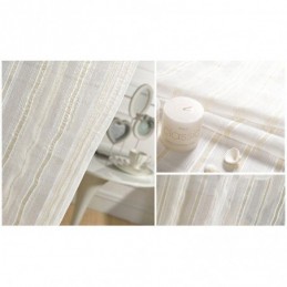 Nordisk Transparent Gardin, Specialfremstillet Gardin, Stribet Tyl Til Stue, Soveværelse