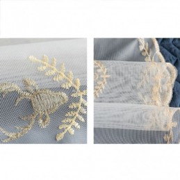Klassisk Transparent Gardin, Specialfremstillet Gardin, Broderet Tylgardiner Til Stuen