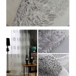 Moderne Broderet Tylgardin, Specialfremstillet Gardin, Transparente Voilegardiner, Stue, Soveværelse