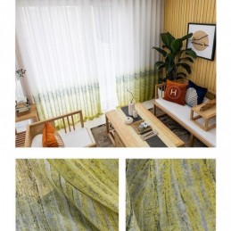 Nordisk Stil Transparent Gardin Skræddersyet Gardin Trykt Voile Stue Soveværelse