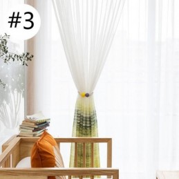 Nordisk Stil Transparent Gardin Skræddersyet Gardin Trykt Voile Stue Soveværelse