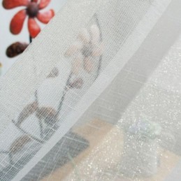 Elegant Transparent Gardin Skræddersyet Ensfarvet Tyl Stue Soveværelse