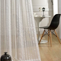 Elegant Hvid Tylgardin,...