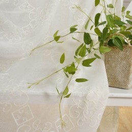 Nordisk Voilegardin, Specialfremstillet Gardin, Broderet, Transparente Gardiner, Stue, Soveværelse