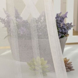 Åndbart, Transparent Gardin, Specialfremstillet Gardin, Dekorativt, Hvidt Tylvoile Til Stuen