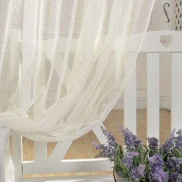 Åndbart, Transparent Gardin, Specialfremstillet Gardin, Dekorativt, Hvidt Tylvoile Til Stuen