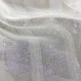 Åndbart, Transparent Gardin, Specialfremstillet Gardin, Dekorativt, Hvidt Tylvoile Til Stuen