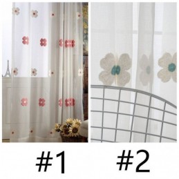 Mere Transparent Broderi Gardin Skræddersyet Gardin Dekorativ Blomster Stue Soveværelse