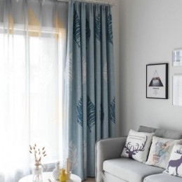 Mørklæggende Gardin Med Bueblade, Skræddersyet Gardin, Moderne Minimalistisk, Vinduesbehandling