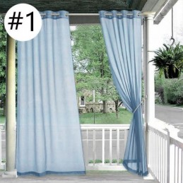Udendørs Transparente Gardiner Vandtætte Voilegardiner Til Pergola Og Veranda