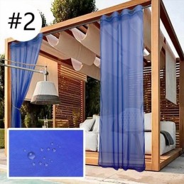 Udendørs Transparente Gardiner Vandtætte Voilegardiner Til Pergola Og Veranda