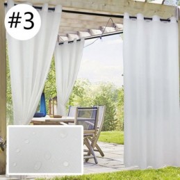 Udendørs Transparente Gardiner Vandtætte Voilegardiner Til Pergola Og Veranda