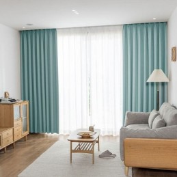 Højpræcisionsgardiner Mørklægningsgardiner Til Stue, Soveværelse, Hotel, Ensfarvet