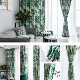 Moderne Gardin Skræddersyet Til Gardinplanter Print Hjem