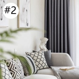 Mørklæggende Gardin I Hør, Specialfremstillet, Ensfarvet, Miljøbeskyttelse, Mørklægning