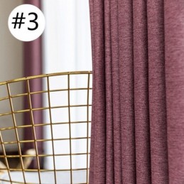 Mørklæggende Gardin I Hør, Specialfremstillet, Ensfarvet, Miljøbeskyttelse, Mørklægning