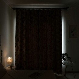 Thicken Max Mørklægningsgardin Specialfremstillet Gardin Grøn Bananblade Jacquard Mørklægningsgardin