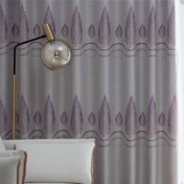 Moderne Mørklægningsgardiner I Træ, Jacquard, Skyggestof